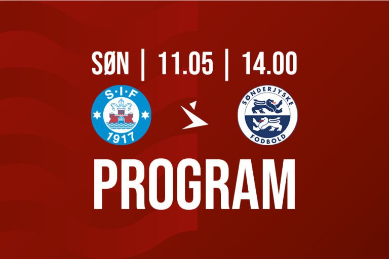 Here is the program for the Sønderjyske match